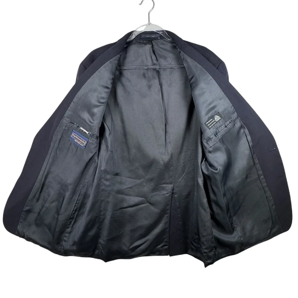 Polo University Club Blazer Wool Gold Two Button‎ Classic Sport Coat Jacket 46R